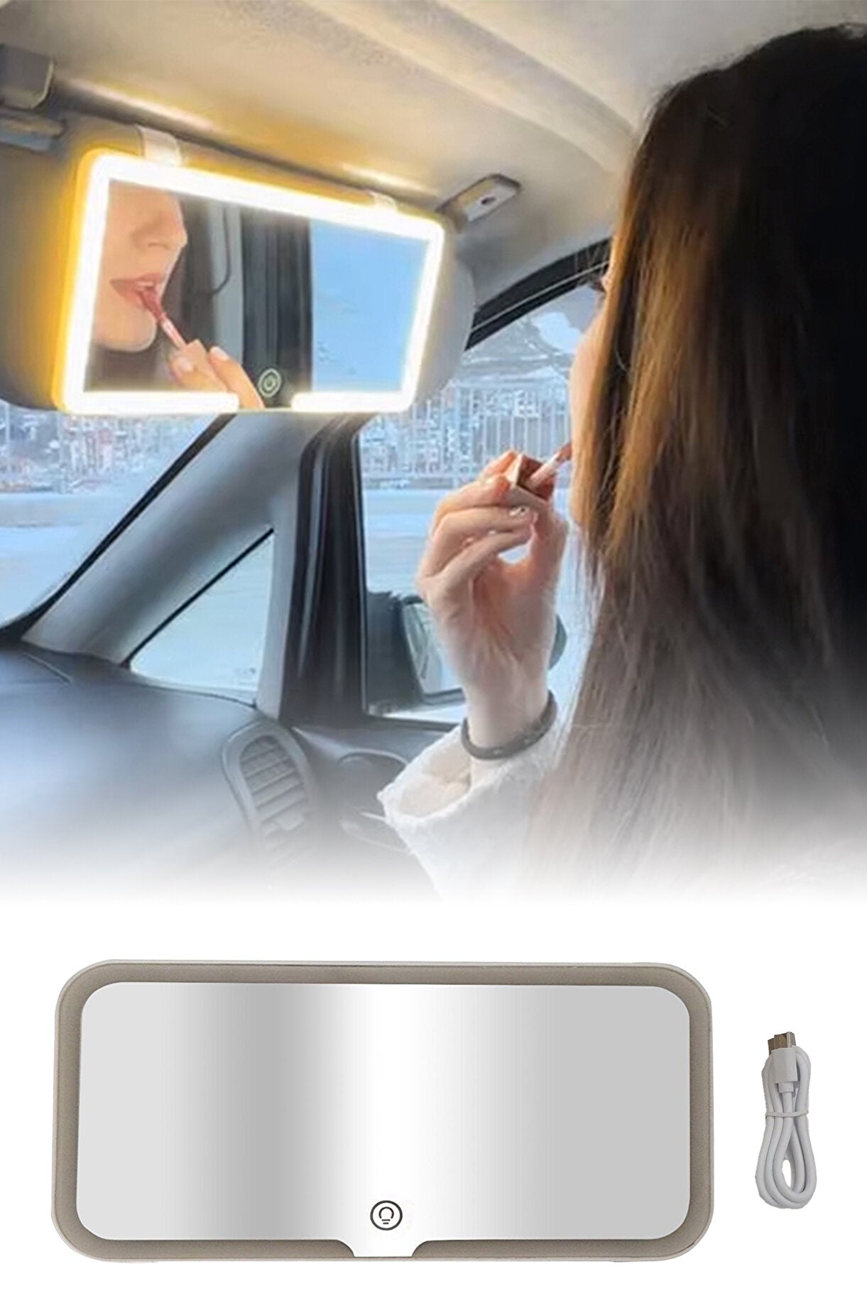 Mirello Işıklı Araç Aynası